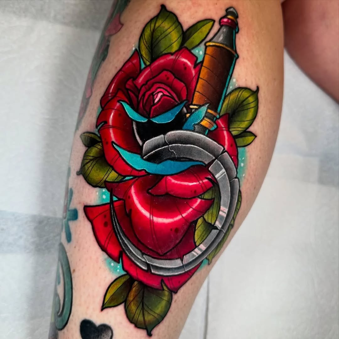 🎨 Incredible color from @jonleightontattoo from @fallencrowtattoo 🙌🙌🙌 #tattoo #tattooartist #tattoodesign #tattooinspiration
