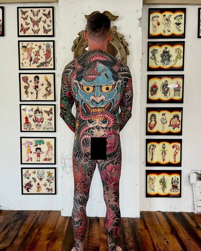 Beautifully done 👏 Congrats to Ryan Thomas (@ryanthomasb13) at Black 13 Tattoo Parlor (@black13tattoo) in Nashville, TN, on this incredible completed bodysuit!